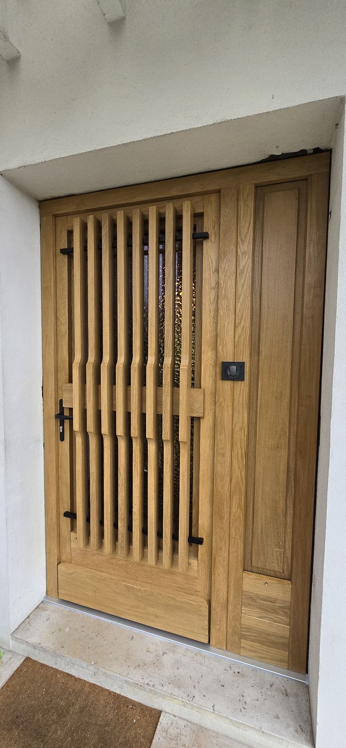 Porte d'entrée bois